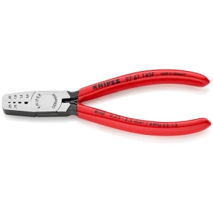 Knipex 97 61 145 F Crimping Pliers for End Sleeves Ferrules 145mm with Spring